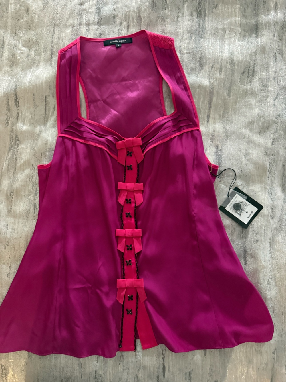 Nanette Lepore Fuchsia Sleeveless Top